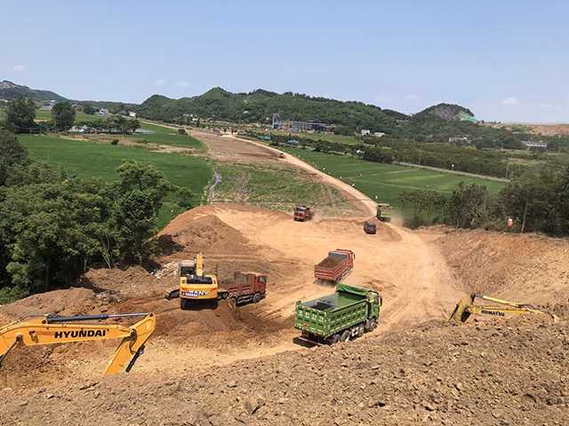 G530池州市查橋至牛磯段一級(jí)公路建設(shè)工程施工全面展開