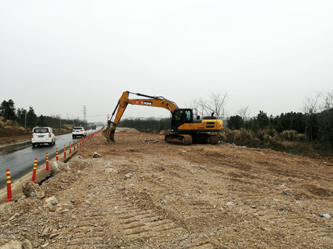 G530查橋至牛磯段一級公路建設工程項目加緊節(jié)后復工復產