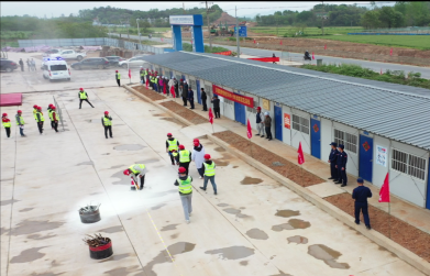 G530查橋至牛磯段02標(biāo)項(xiàng)目部 開(kāi)展安全消防應(yīng)急演練活動(dòng)